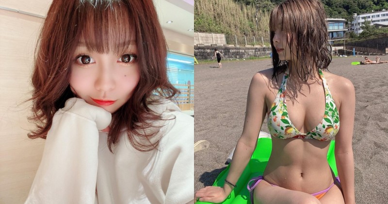 21歲日本素人短髮妹！比基尼爆「雪乳形狀」，微微肉感讓人好想摸摸看！