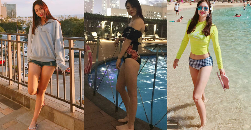 「高爾夫球妹」迷你裙大秀嫩白長腿，清新可愛氣質讓人忍不住要戀愛啦！