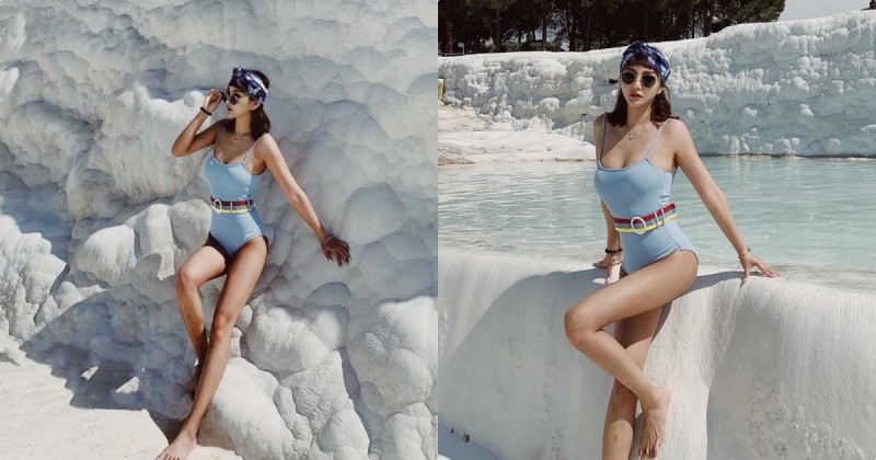 九頭身比例！土耳其雪白仙境發現「超長腿比基尼辣妹」，凹凸有致的曲線美到犯規！