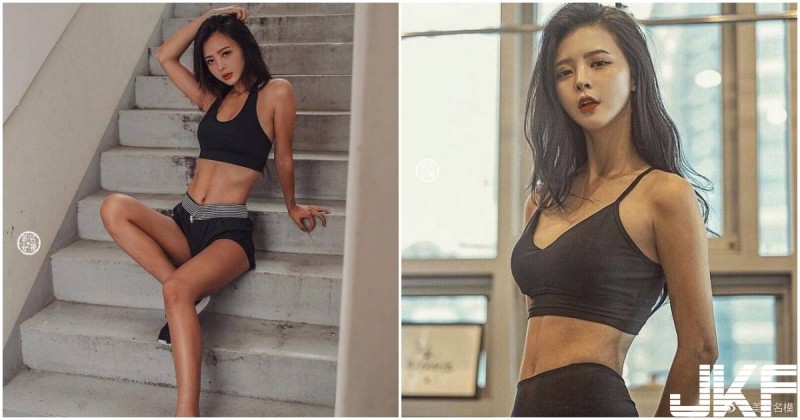 運動正妹「馬甲線超優質」，養眼腹部線條猛到極點了！