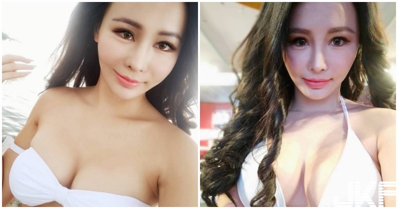 爆奶舞者「F奶美胸超噴血」，海邊解放超大車頭燈，遊客都忍不住狂盯了！