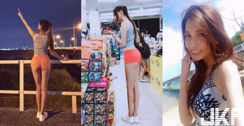 正妹穿「極短熱褲」出門跑步，仔細看「整顆美臀」全露出了！畫面太狂後勁超強…