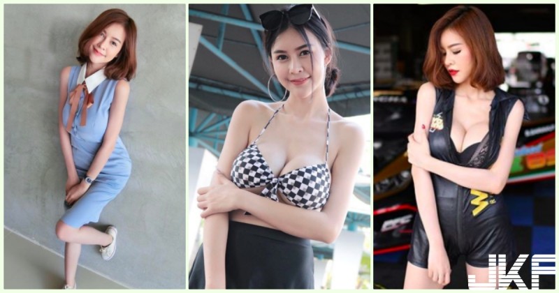 超胸「賽車女郎」G奶身材有夠惹火！極度誘惑的「邪惡視角」太挑逗了…