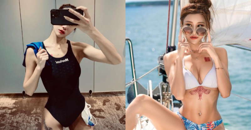 辣寶貝「Lara 雙囍」是前游泳校隊　穿上連身競技泳裝專業又性感