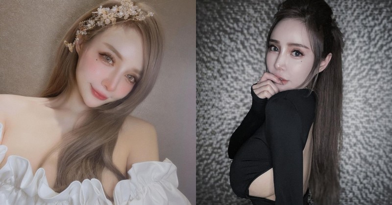 尺寸太猛撐爆衣服！「白皙豪乳正妹」露背洋裝大位移，「側邊雪球」呼之欲出