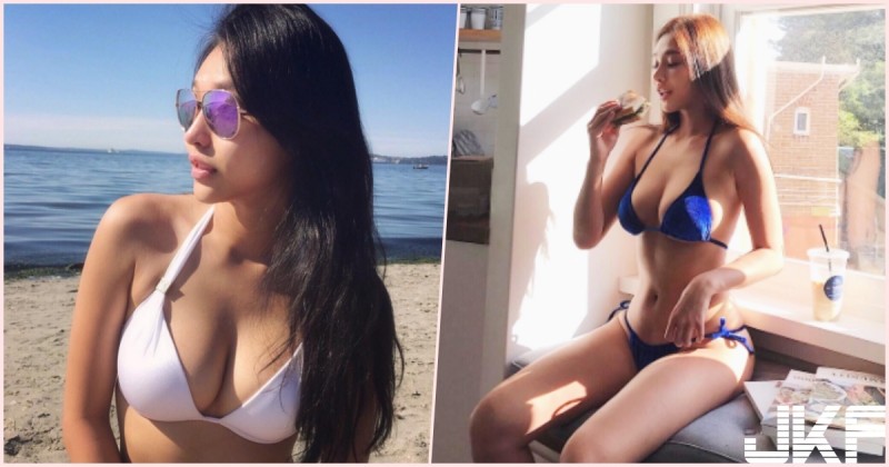 好胸女孩！「台灣巨乳Julia」能量快溢出來！超迷人的形狀真的好養眼啊…
