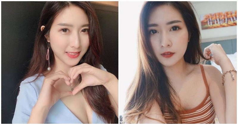 正妹比心「白嫩美乳」好搶鏡，「嫵媚表情」讓人好想娶回家！