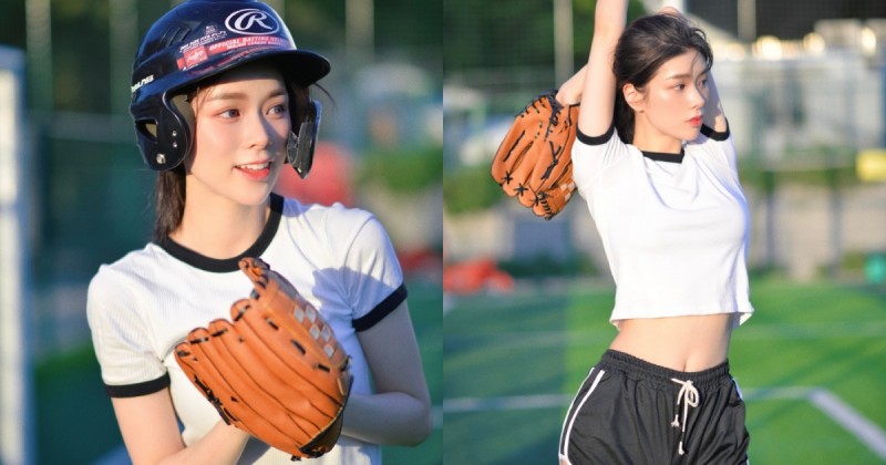 天菜級「可愛棒球女孩」甜美顏值魅力滿分！